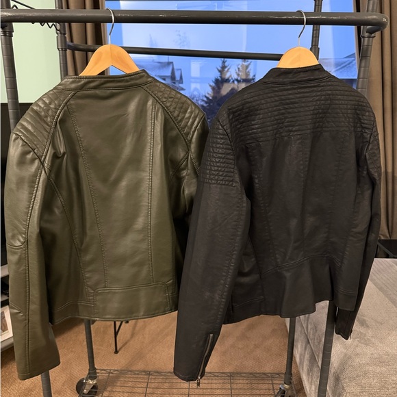 Only Black Leather Jacket - Picture 2 of 3